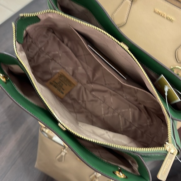 Michael Kors Whitney Women Ladies Medium Tote Shoulder Handbag Bag Purse Green - Picture 12 of 16